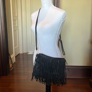 Brand new fringe leather purse never used